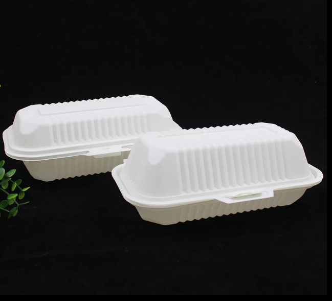  Eco Friendly Biodegradable Disposable Cornstarch Corn Starch Takeaway Bento Lunch Box Food Container