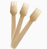 Biodegradable Disposable And Eco-Friendly Carbonization Bamboo Tableware Fork Made In China