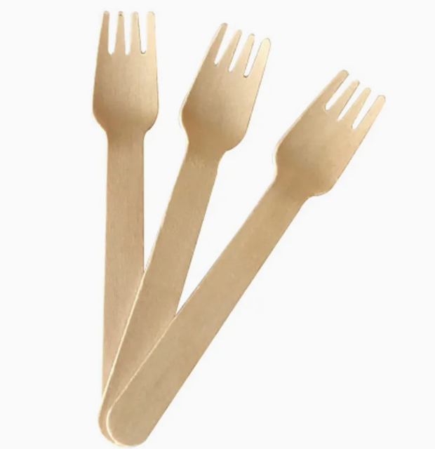 Biodegradable Disposable And Eco-Friendly Carbonization Bamboo Tableware Fork Made In China