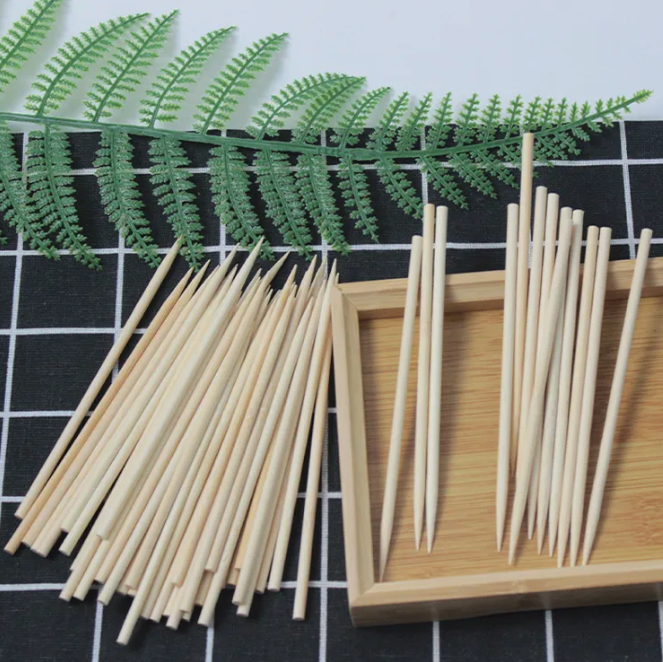 Biodegradable Disposable And Eco-Friendly Carbonization Bamboo Tableware Stick For BBQ Made In China