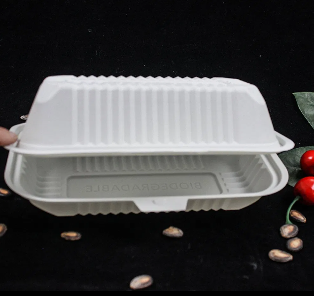  Eco Friendly Biodegradable Disposable Cornstarch Corn Starch Takeaway Bento Lunch Box Food Container