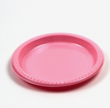 Disposable Plastic Party Plates - Food Safe PS Round Plates in Assorted Colors