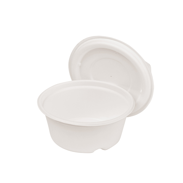  Bagasse Tableware Sugarcane Disposable Biodegradable Takeaway Soup Salad Paper Bowl