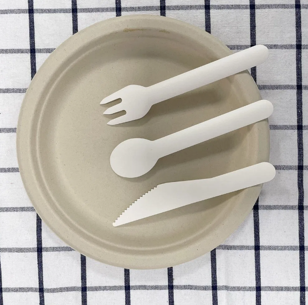 Disposable Tableware Buy Spoon and Fork Set Cake Shovel and Knife Paper Cutlery
