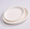 Biodegradable Sugarcane Bagasse Tableware Dish Carry-out Tableware Takeaway Compostable Sugarcane Food Container Pulp Fiber Round Disposable Paper Plate