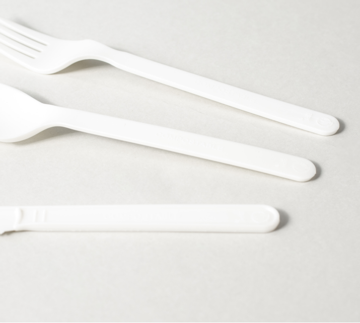 Premium CPLA Cutlery Set - 100% Compostable Forks/Spoons/Knives (EN13432 Certified)