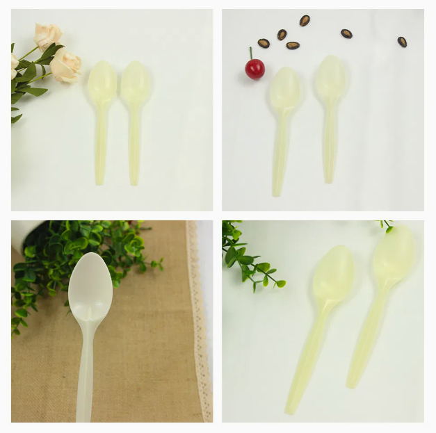 Biodegradable Corn Starch Disposable Knife and Fork Spoon