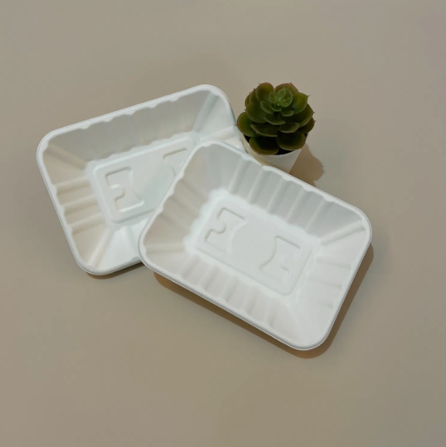  Bagasse Food Tray Compostable Fiber Tray
