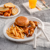 Disposable Tableware Compostable Bagasse 8′ Inch Round Plates