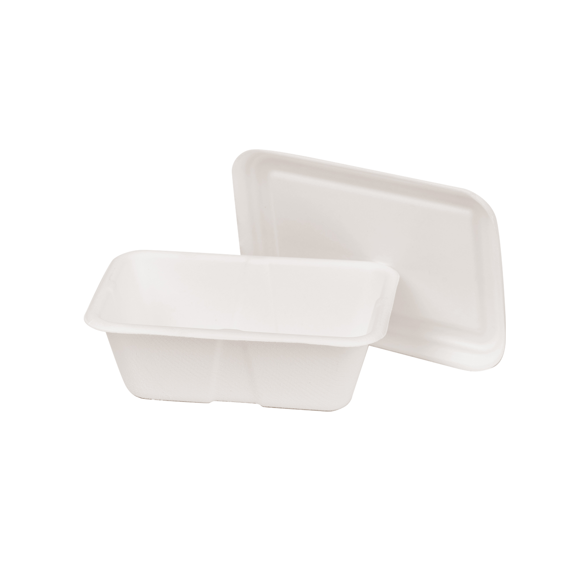 Biodegradable Pfas Free Disposable Packing Box Sugarcane Bagasse Paper Clamshell Takeout Food Box