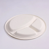 Biodegradable Sugarcane Bagasse Tableware Dish Carry-out Tableware Takeaway Compostable Sugarcane Food Container Pulp Fiber Round Disposable Paper Plate