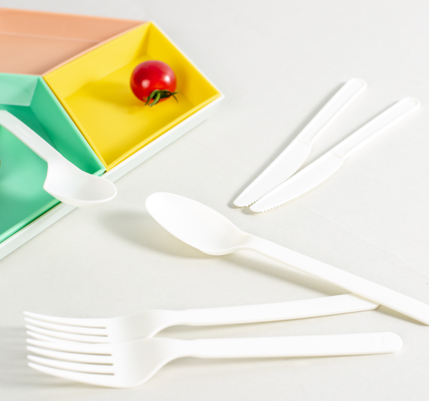 Premium CPLA Cutlery Set - 100% Compostable Forks/Spoons/Knives (EN13432 Certified)