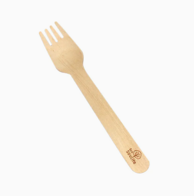 Eco-Certified Biodegradable Wooden Forks with Custom Logo - Sustainable Branded Cutlery Made in China