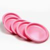 Disposable Plastic Party Plates - Food Safe PS Round Plates in Assorted Colors
