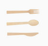 Disposable Food Cutlery Packaging Bamboo Cutlery Knife Fork Spoon