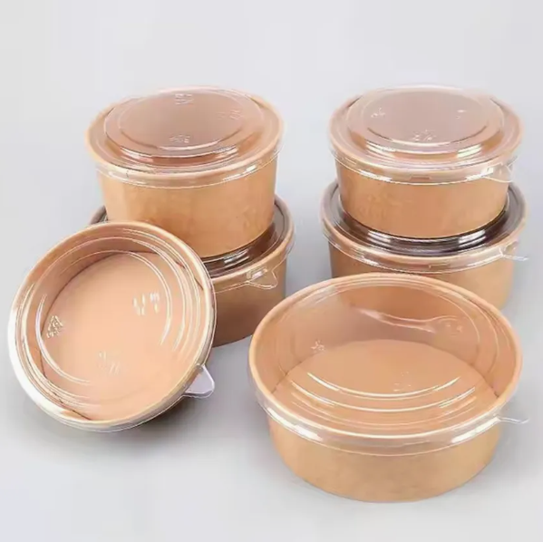 Factory Price Biodegradable Paper Bowl/Disposables Food Packaging Box/Takeaway Box/Paper Contain/Kraft Paper Bowl
