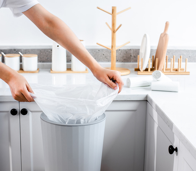 PLA Garbage Bags - Fully Biodegradable Trash Bags for Household Use
