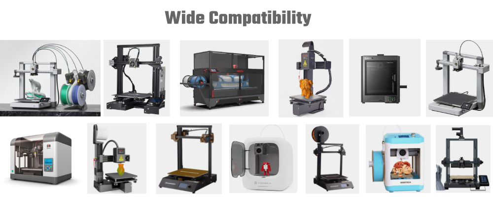 3D FILAMENT WIDE COMPATIBILITY