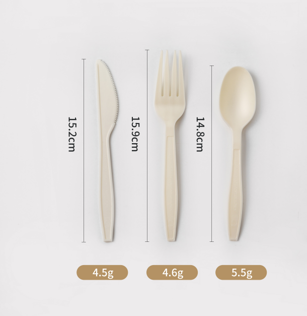 Premium CPLA Cutlery Set - 100% Compostable Forks/Spoons/Knives (EN13432 Certified)