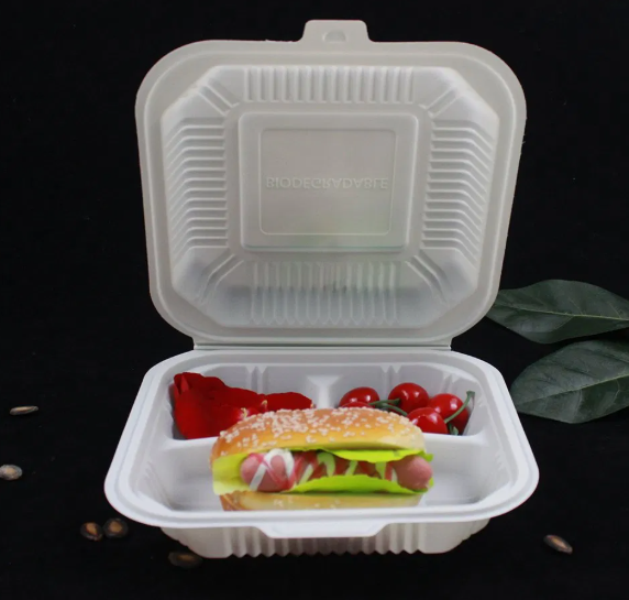 Green Disposable Clamshell Containers – BPI Certified Compostable Packaging