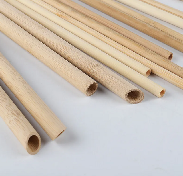 Biodegradable Disposable And Eco-Friendly Carbonization Bamboo Tableware Straws Made In China