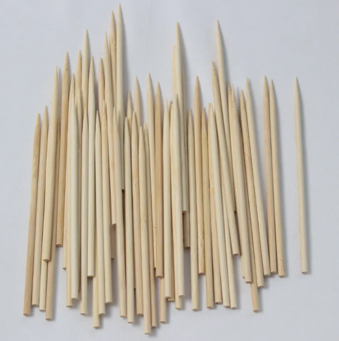 Biodegradable Disposable And Eco-Friendly Carbonization Bamboo Tableware Stick For BBQ Made In China