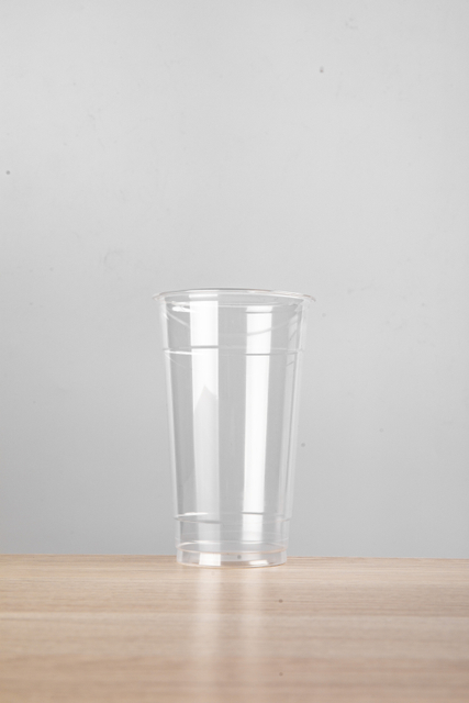 PLA100024 24oz Compostable Clear Cup - Extra Large Plant-Based Biodegradable Cup for Bubble Tea & Beverages