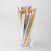 Eco Friendly Food Grade Biodegradable Compostable Multi-Color Party Drinking Bubble Tea Straw Paper Individual Wrapped Plastic Straw