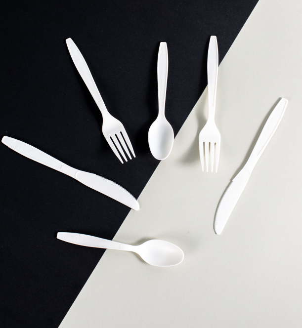 China Factory Eco Food-Grade for Cpla Disposable Fork Biodegradable Knife