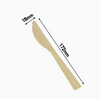 Eco-Certified Biodegradable Carbonized Bamboo Knife - Sustainable Disposable Cutlery Made in China