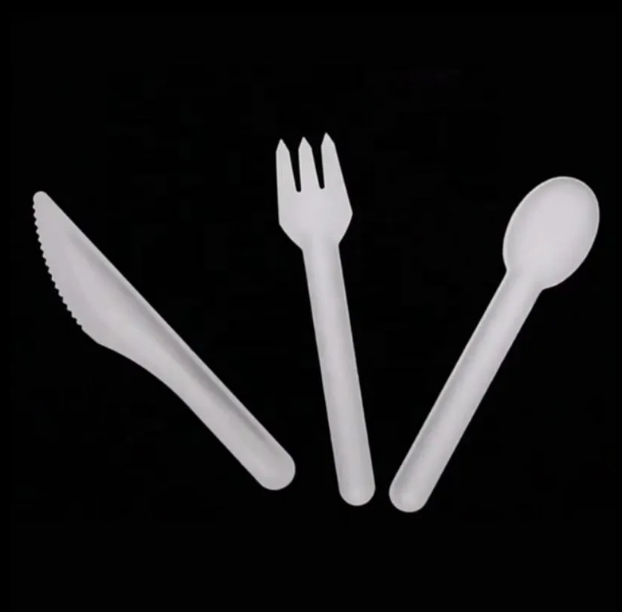 Disposable Tableware Buy Spoon and Fork Set Cake Shovel and Knife Paper Cutlery