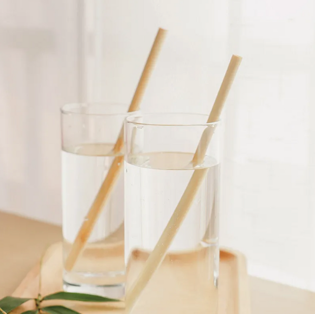 Biodegradable Disposable And Eco-Friendly Carbonization Bamboo Tableware Straws Made In China