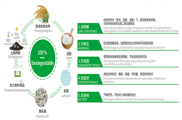 Wholesale Biodegradable Eco-Friendly Custom Shopping Durable PLA Handle T-Shirt Shopping Bag