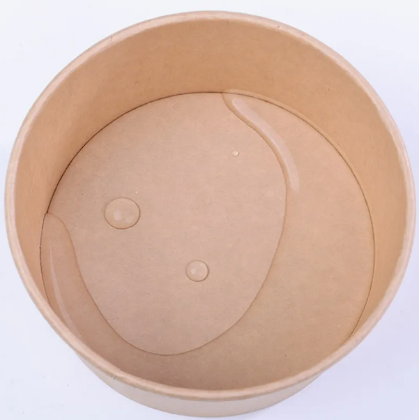 Eco-Friendly Disposable Kraft Paper Bowl with Lids Customzied Logo Printing Food Container