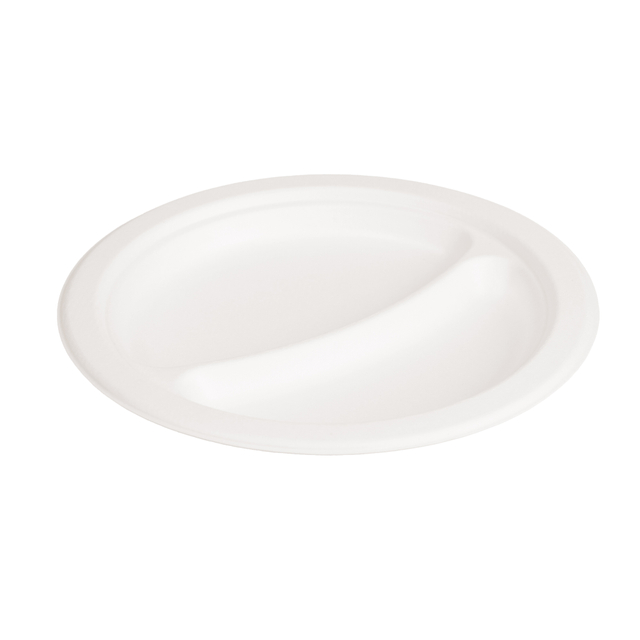 Sugarcane Bagasse Disposable Biodegradable Compartment Plates