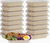 Printable White Disposable Paper Food Lunch Box Takeout Tableware Packaging Container