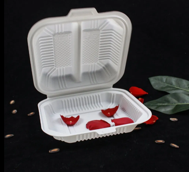  Eco Friendly Biodegradable Disposable Cornstarch Corn Starch Takeaway Bento Lunch Box Food Container