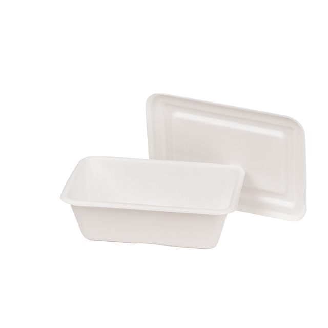  Delivery of Disposable Lunch Container Sugarcane Bagasse Pulp Fast Food Clamshell Box